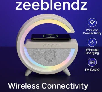 New BT 3401 & 15W Wireless Charger & Bluetooth Speaker with Alarm Clock