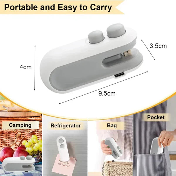 2-in-1 Rechargeable Heat Sealer & Cutter