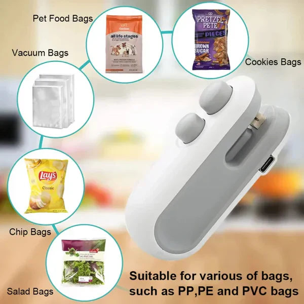 2-in-1 Rechargeable Heat Sealer & Cutter