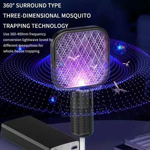 2-in-1 Mini USB Rechargeable Mosquito Racket - Your Safety First