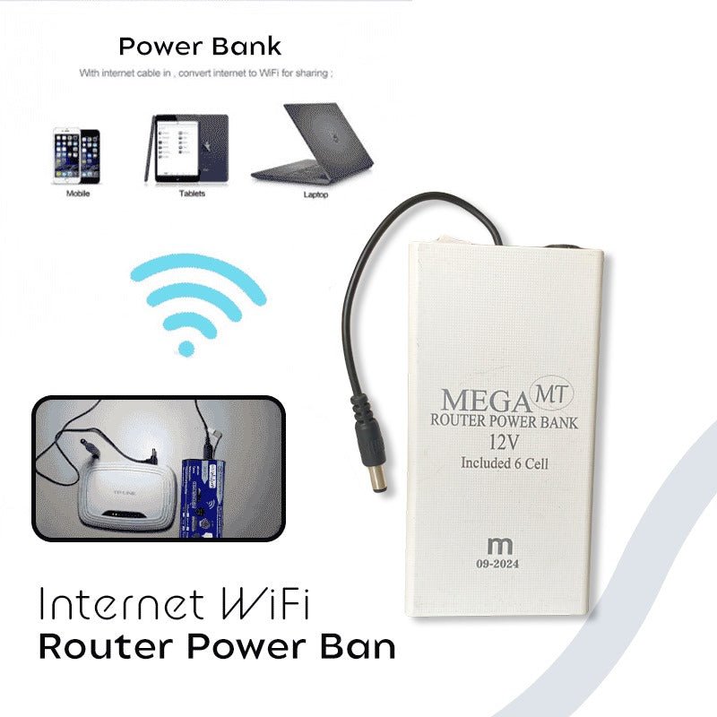 12W WiFi Router Power Bank - ZEEBLENDZ.PK