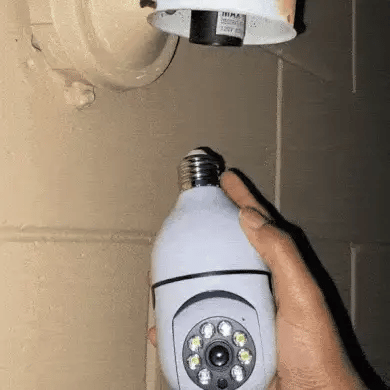 V380 Pro Smart Wireless Camera - WiFi Bulb Shape CCTV Security Camera ( Allow to Open )  On Demand.